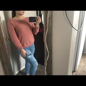 Pink blush sweater